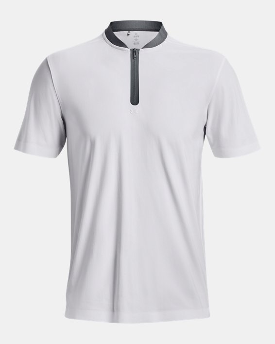 Men's UA Vanish Zip Polo in White image number 1